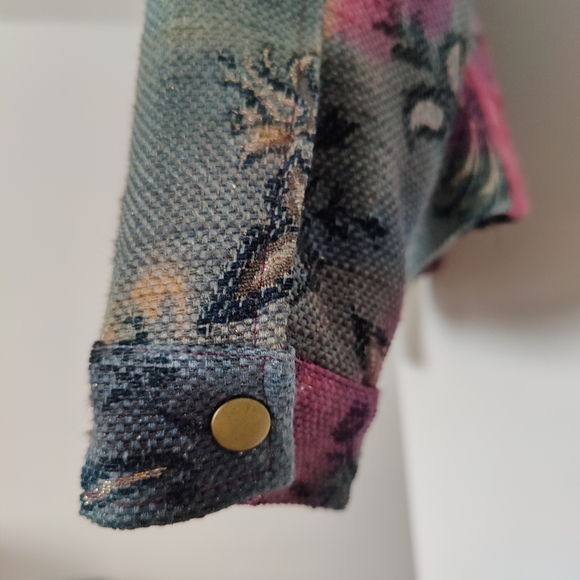 Lana Sport | size 10 | vintage 90s style jacket with snaps and shoulder pads - Picture 6 of 16